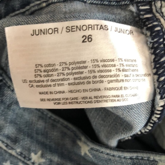 William Rast  high rise ankle Star pattern jean size 26 - Picture 10 of 10